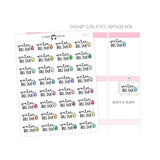 Water Bill Due - Icon Script Stickers