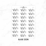 Medical Bill Due - Icon Script Stickers