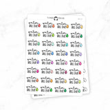 Water Bill Due - Icon Script Stickers