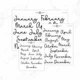 Monthly Script stickers MS-01