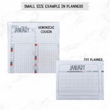 Monthly Script stickers MS-03