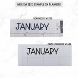 Monthly Script stickers MS-04