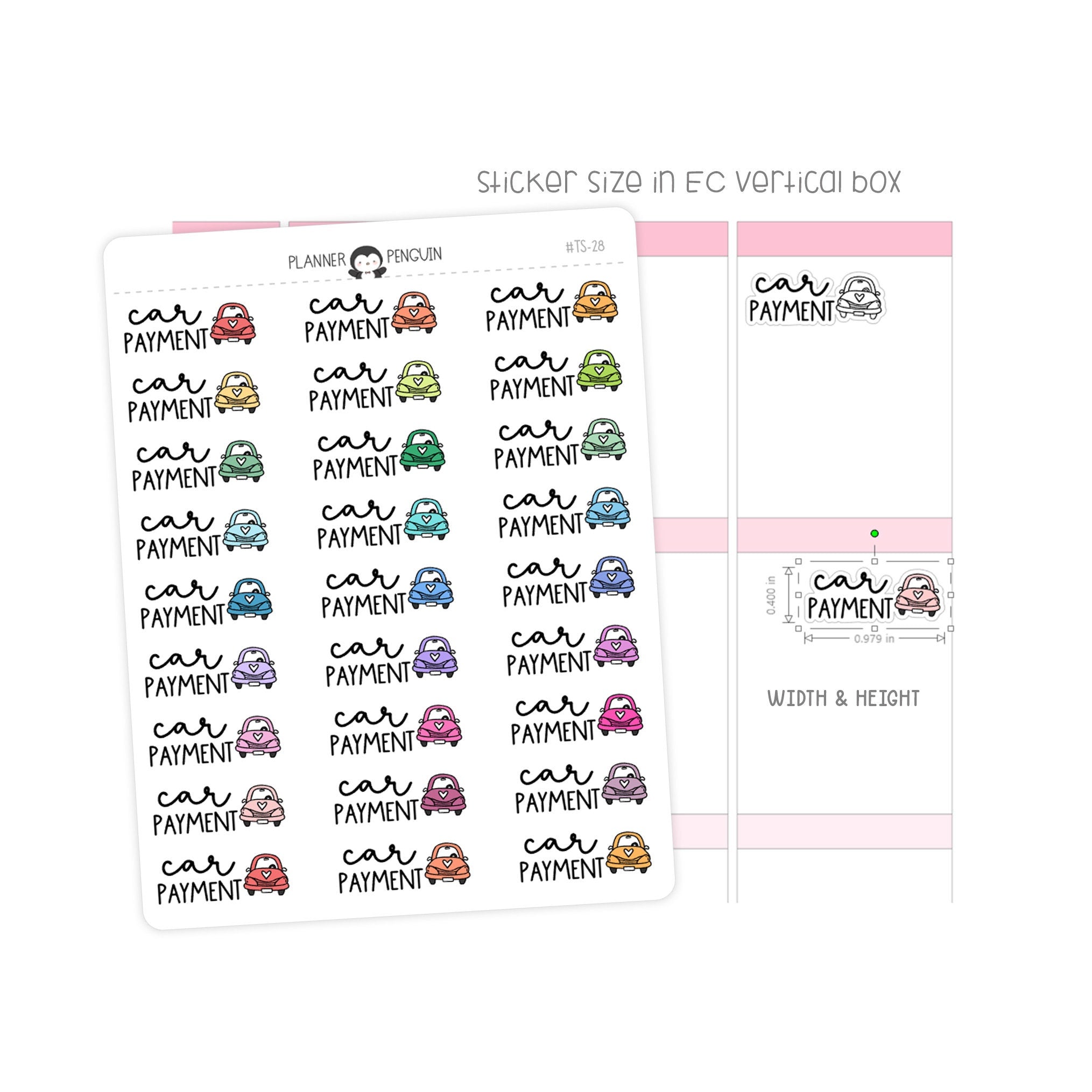 Car Payment - Icon Script Stickers