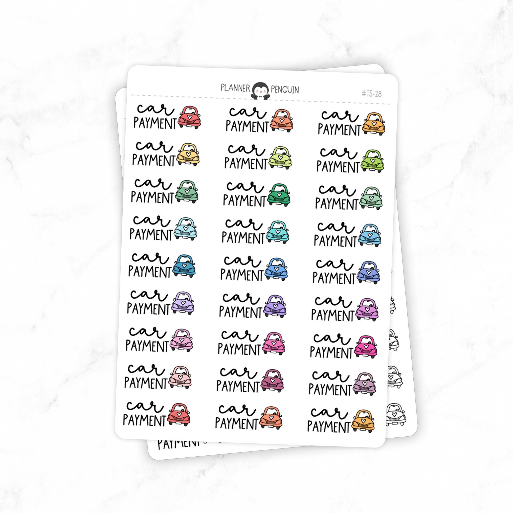 Car Payment - Icon Script Stickers
