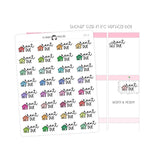 Rent Due - Icon Script Stickers