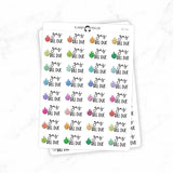 Gas Bill Due - Icon Script Stickers