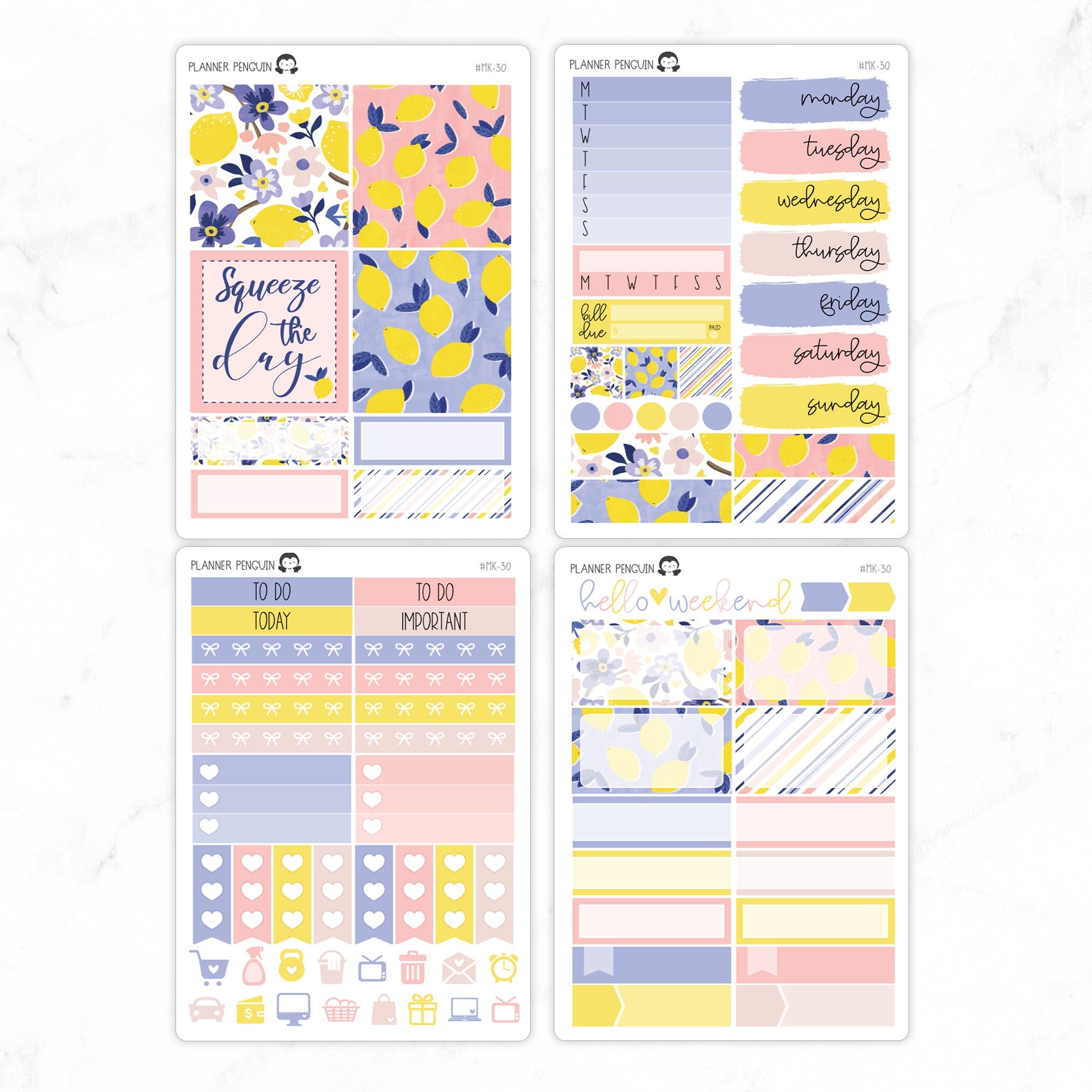 Lemon Twist Mini Weekly B6 Kit