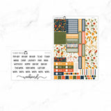 Foxy Fall Hobonichi Cousin A5 Weekly Sticker Kit// #HC-22