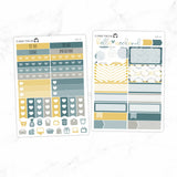 Mustard And Navy Mini Weekly B6 Kit