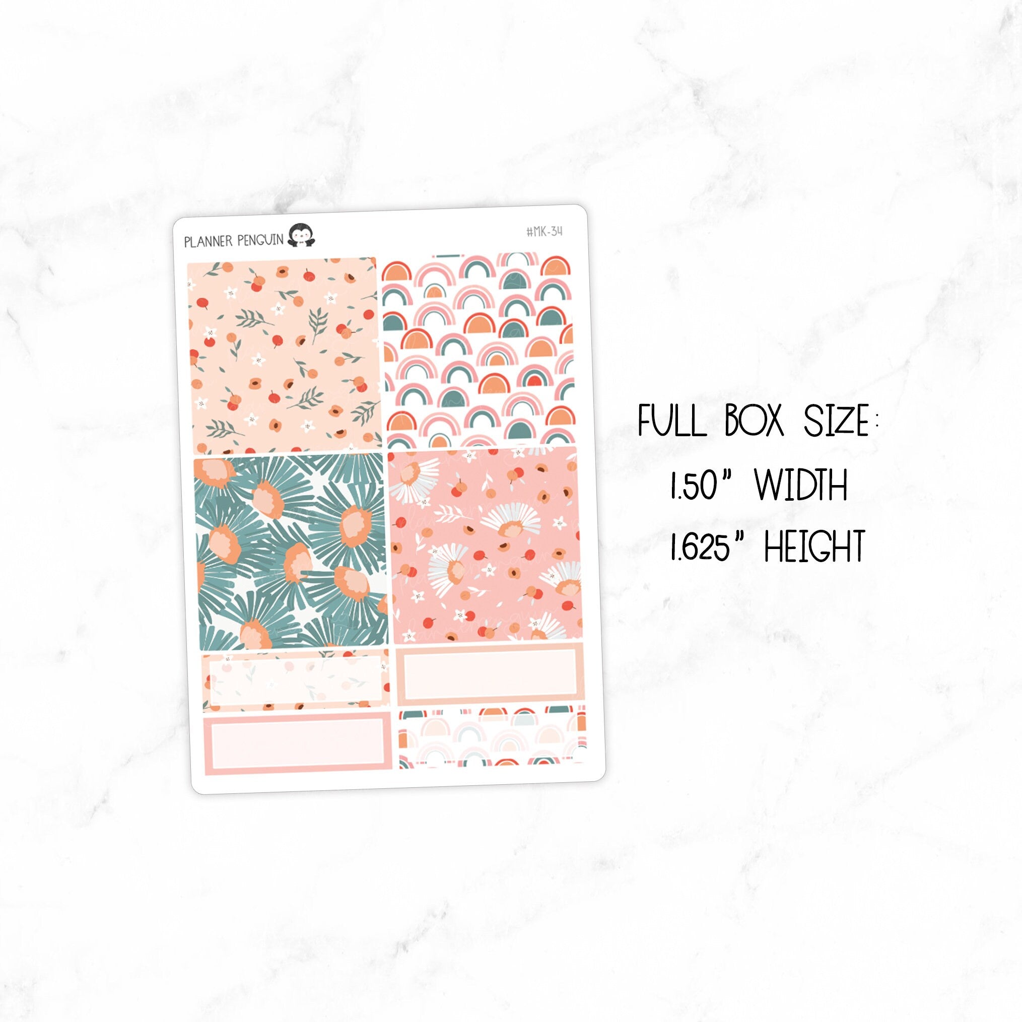 Peach Floral Mini Weekly B6 Kit