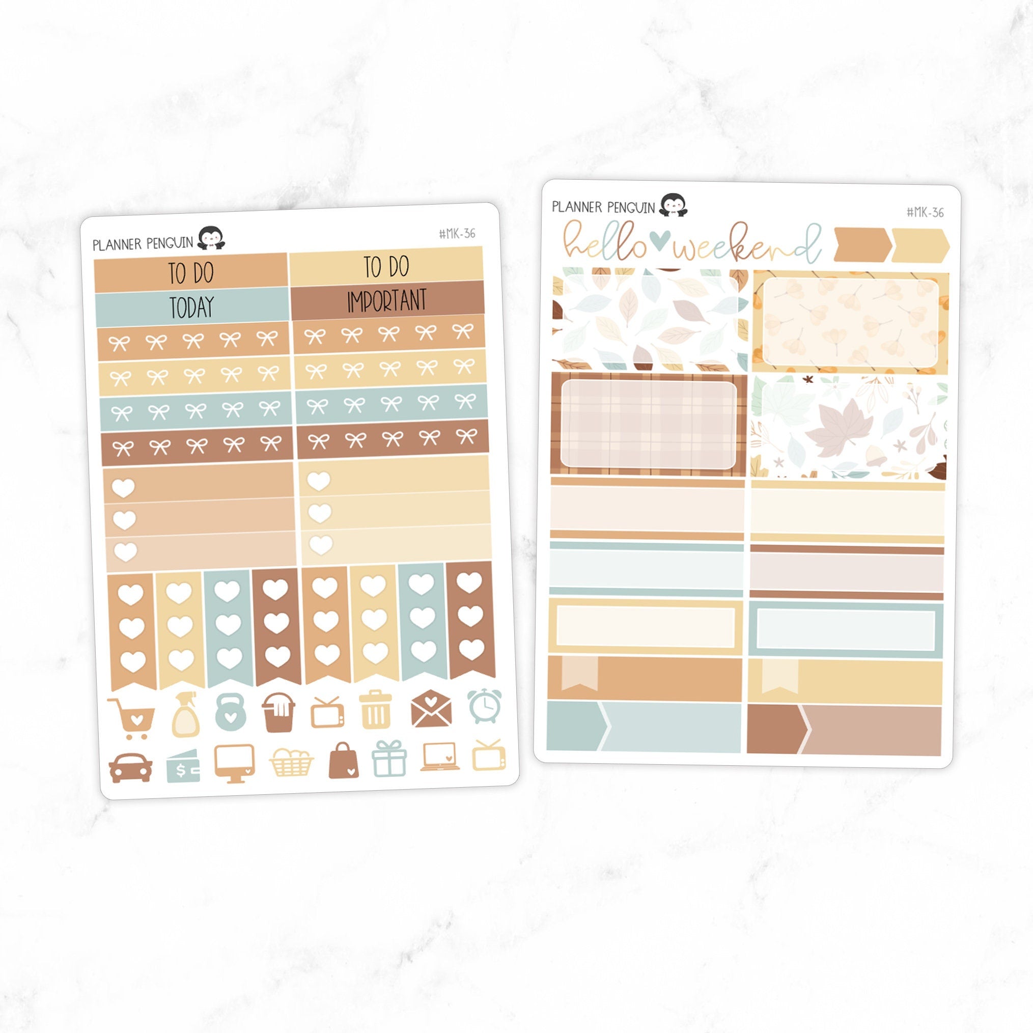 Fall Floral Mini Weekly B6 Kit