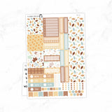 Fall Floral Hobonichi Cousin A5 Weekly Sticker Kit// #HC-26