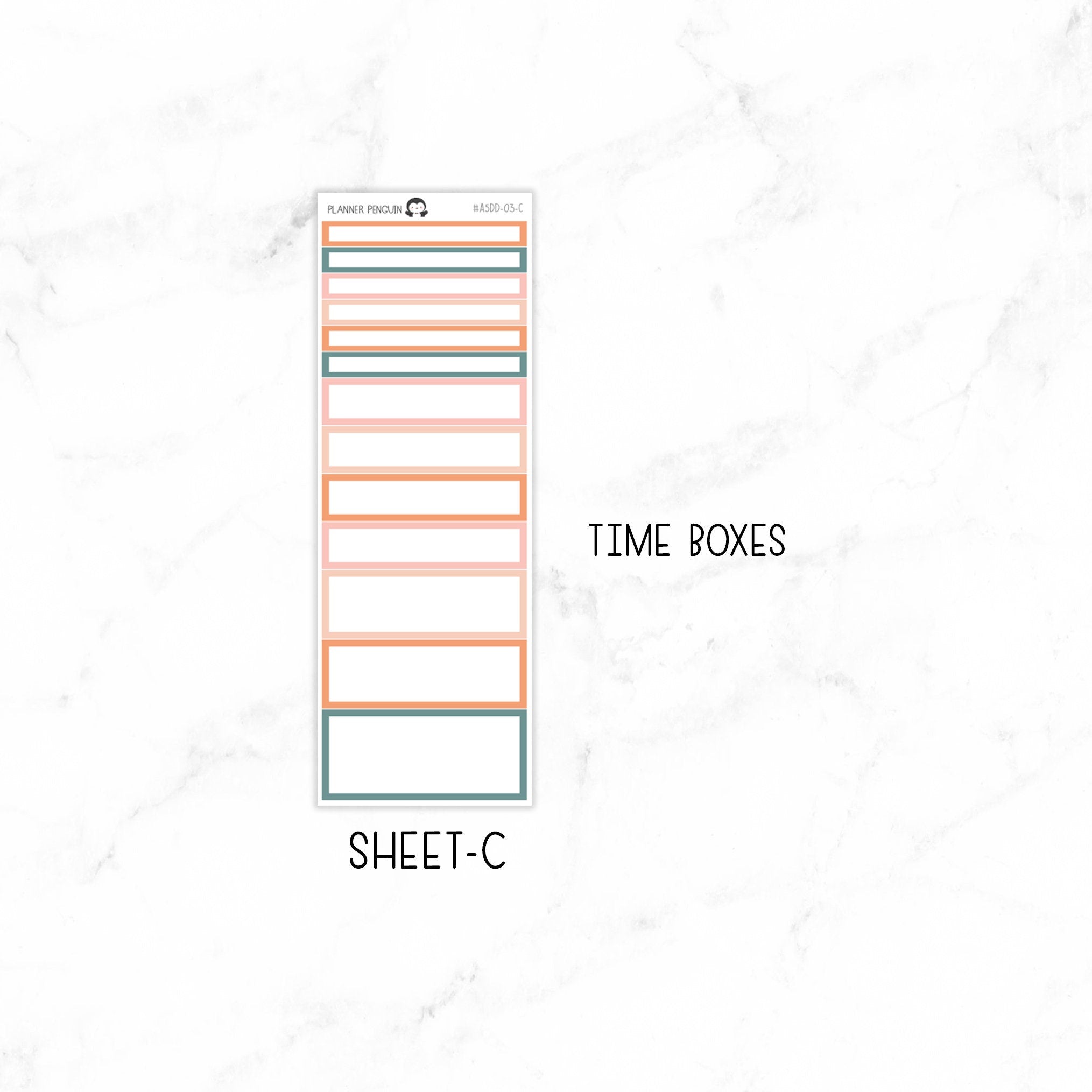Peach Floral A5 Daily Duo Sticker Kit