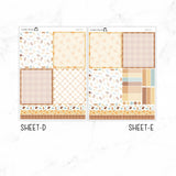 Fall Floral A5 Daily Duo Sticker Kit