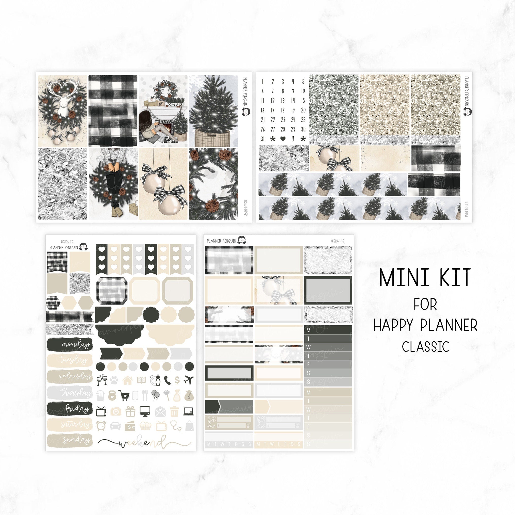 Plaid Christmas Weekly Kit