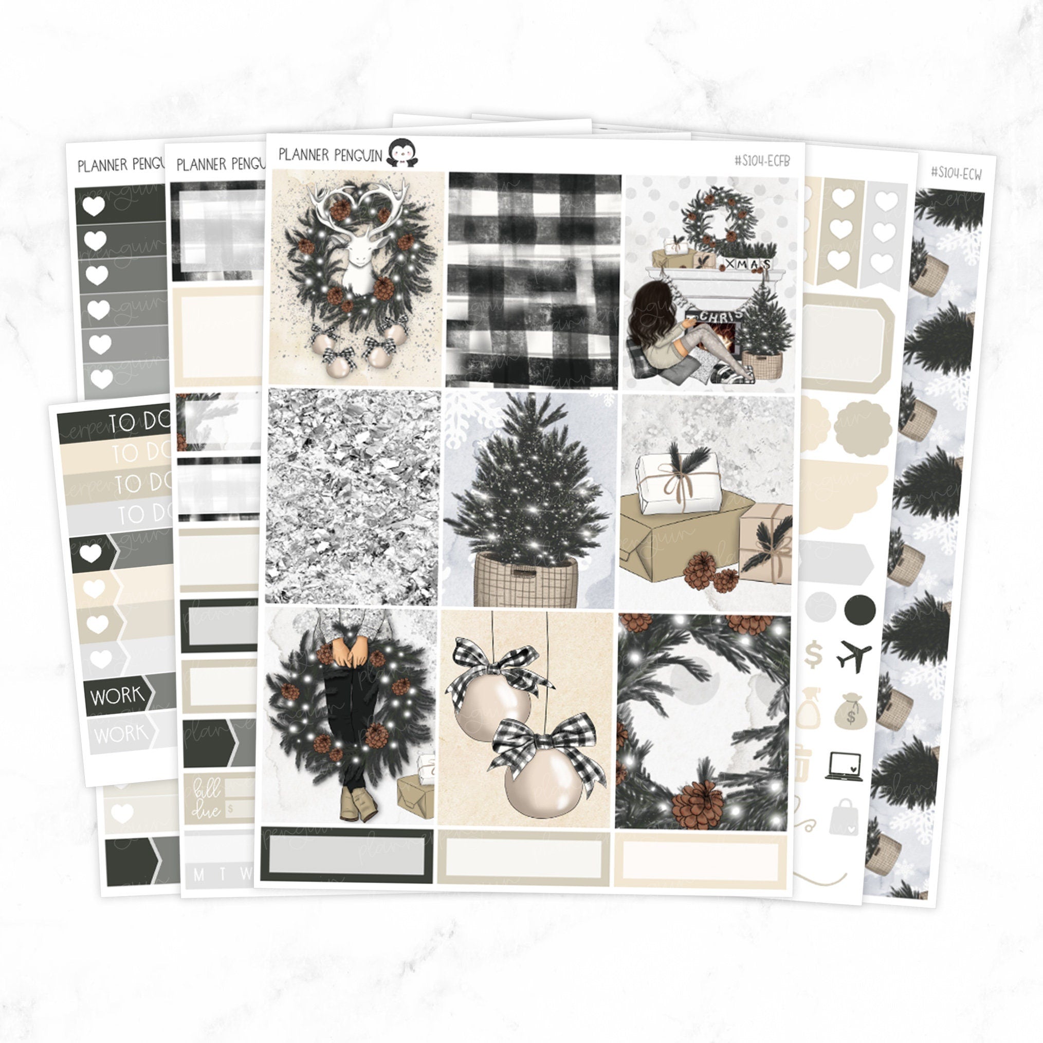 Plaid Christmas Weekly Kit