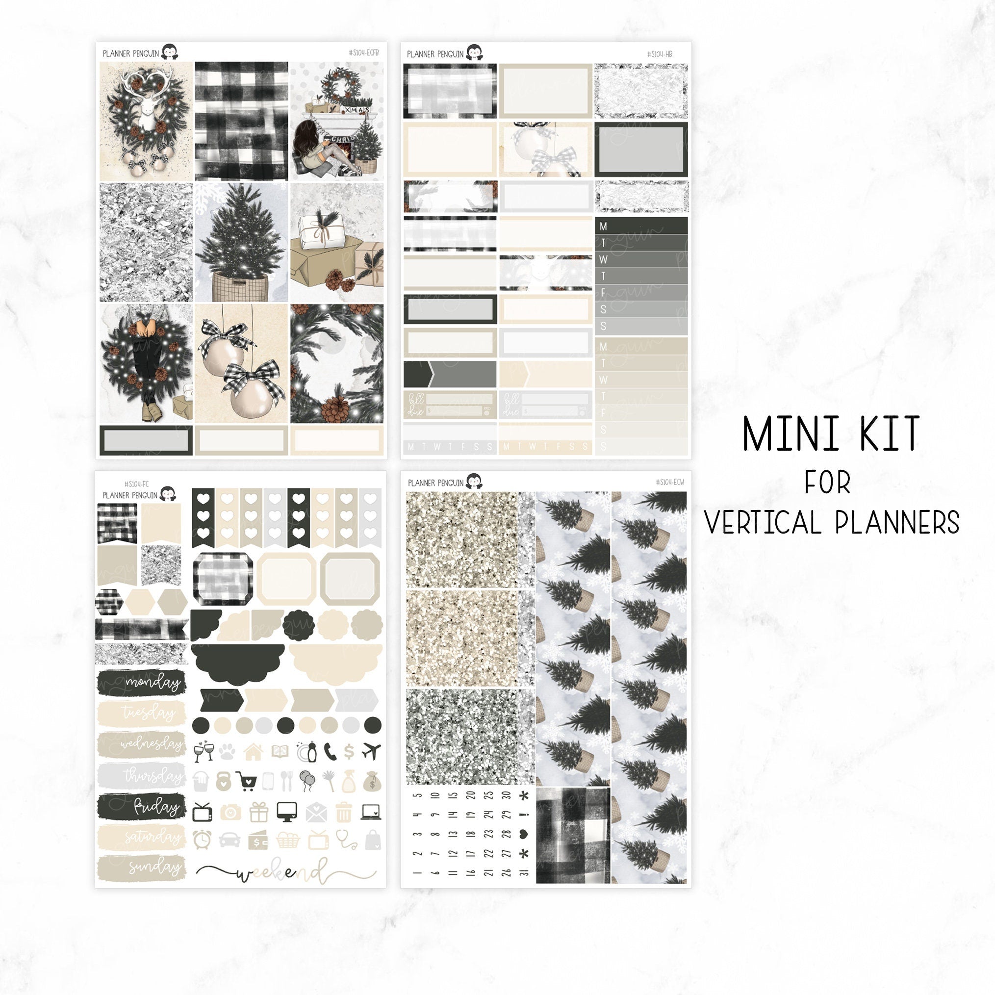Plaid Christmas Weekly Kit