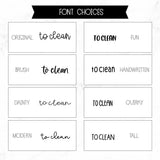 To Clean Script Stickers