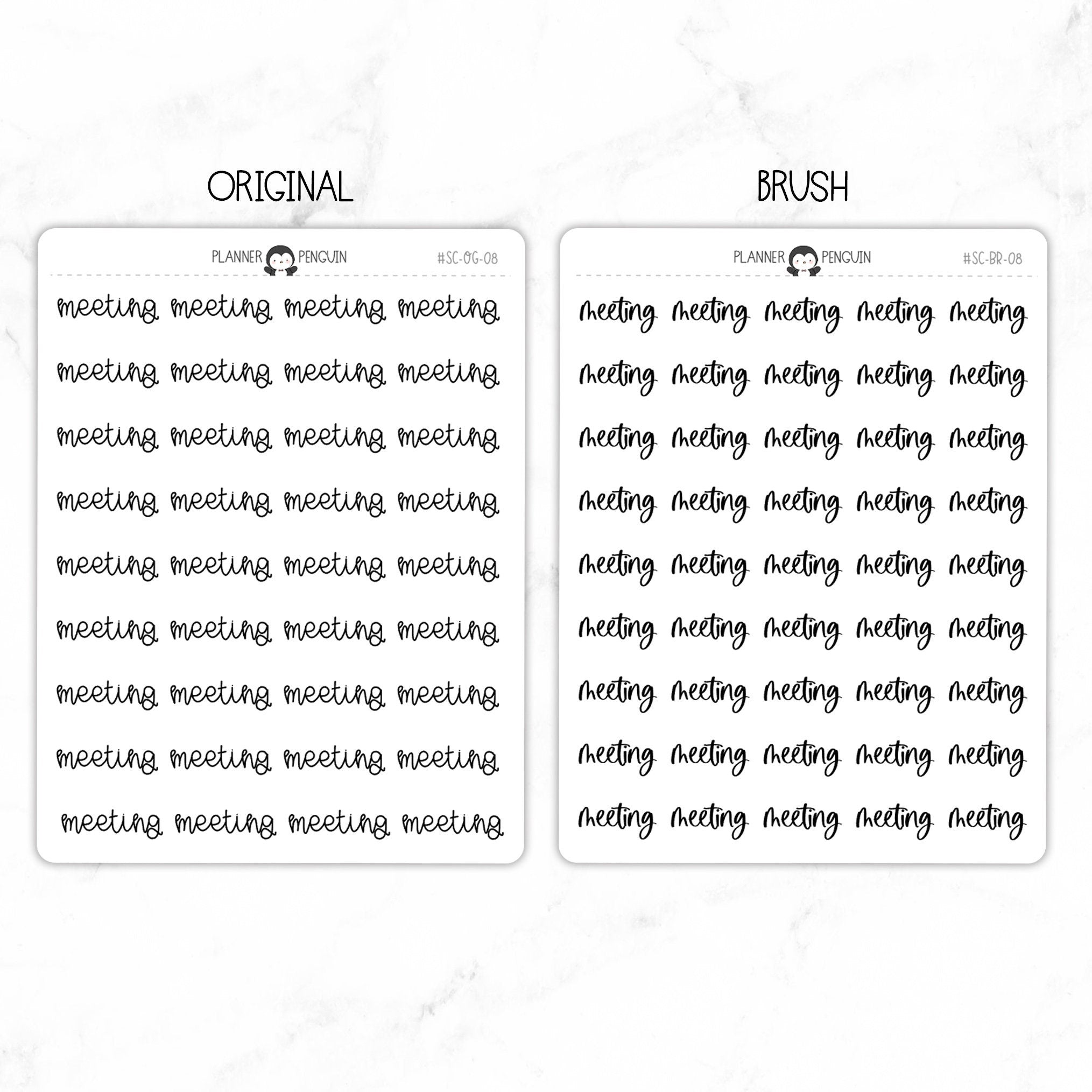Meeting Script Stickers