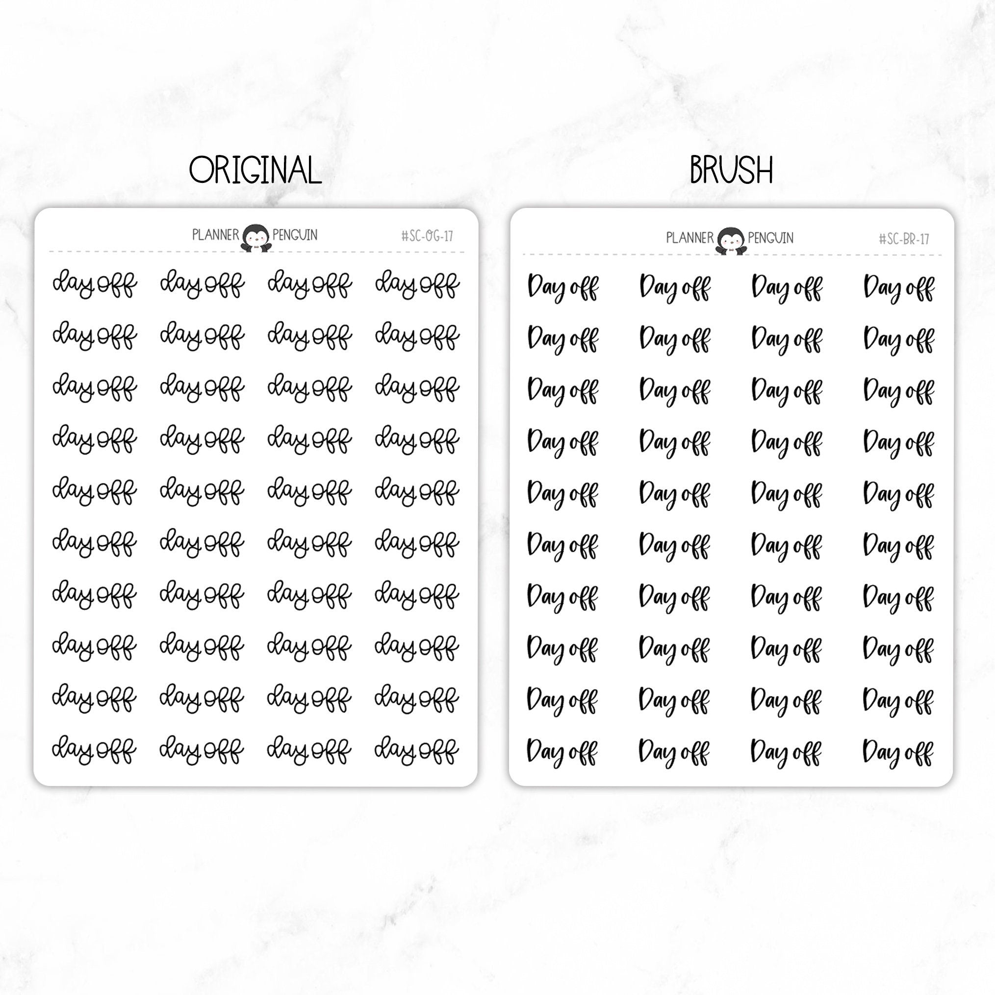 Day Off Script Stickers