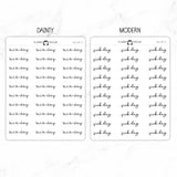 Sick Day Script Stickers