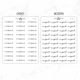 No Spend Script Stickers