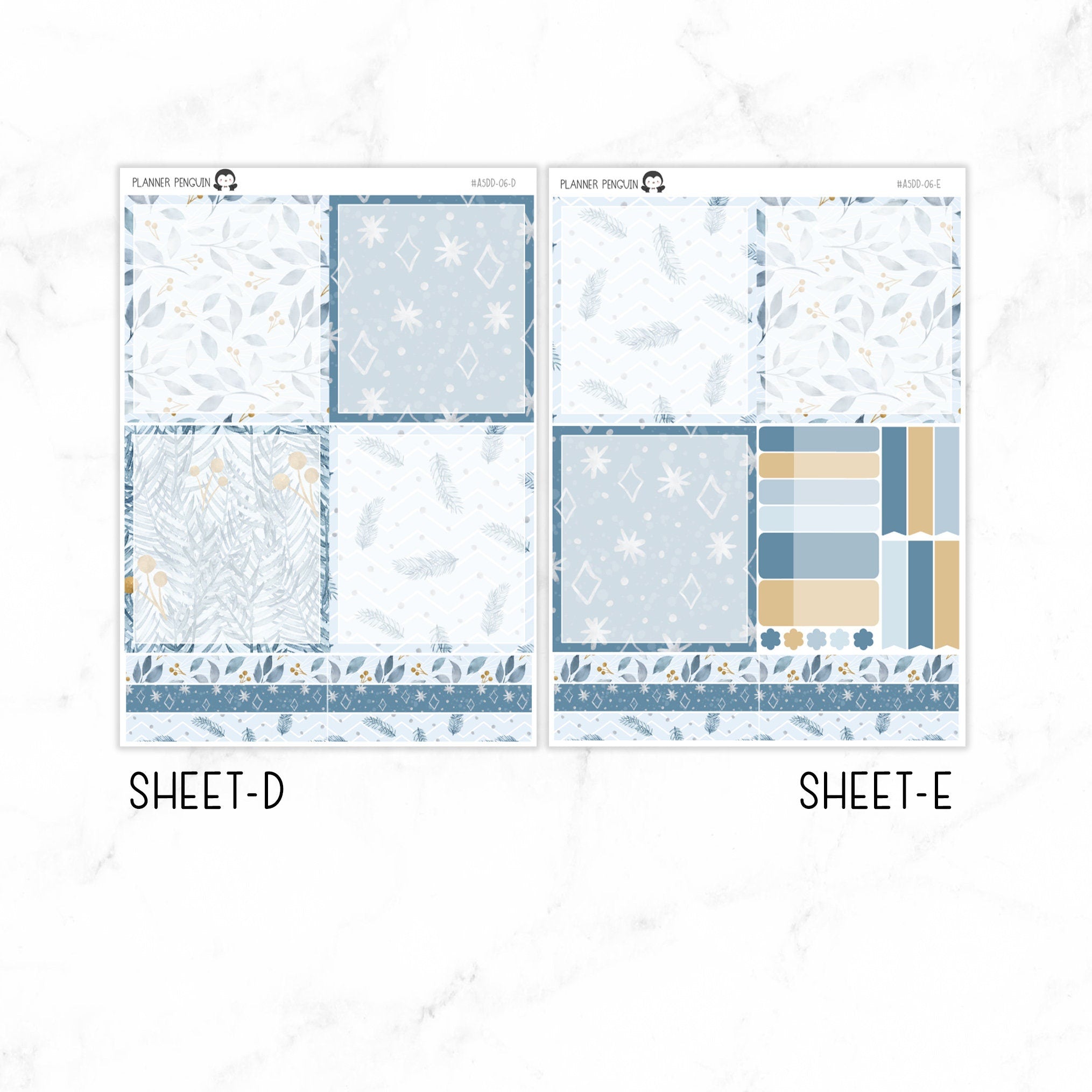 Winter Breeze A5 Daily Duo Sticker Kit