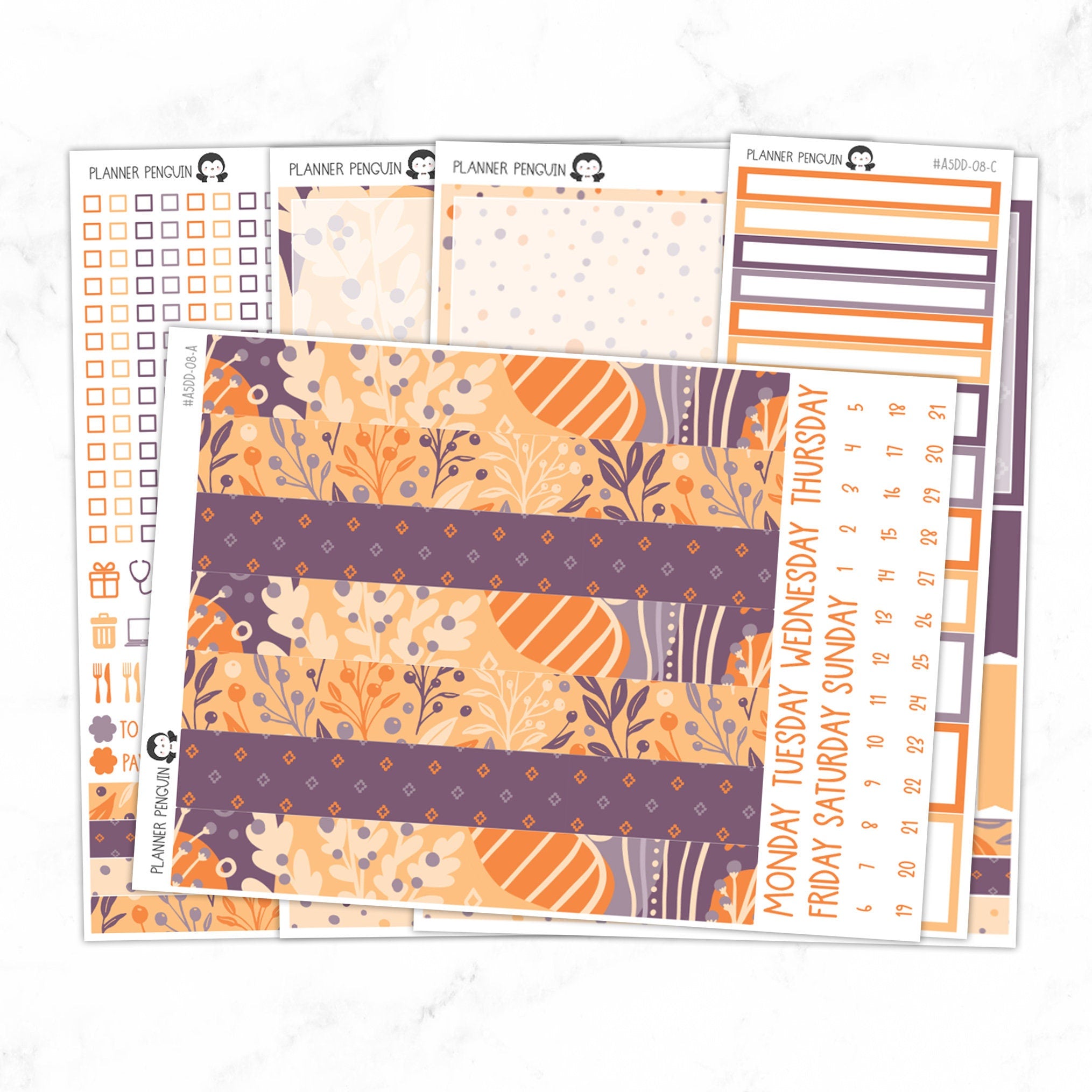 Mystic Autumn A5 Daily Duo Sticker Kit