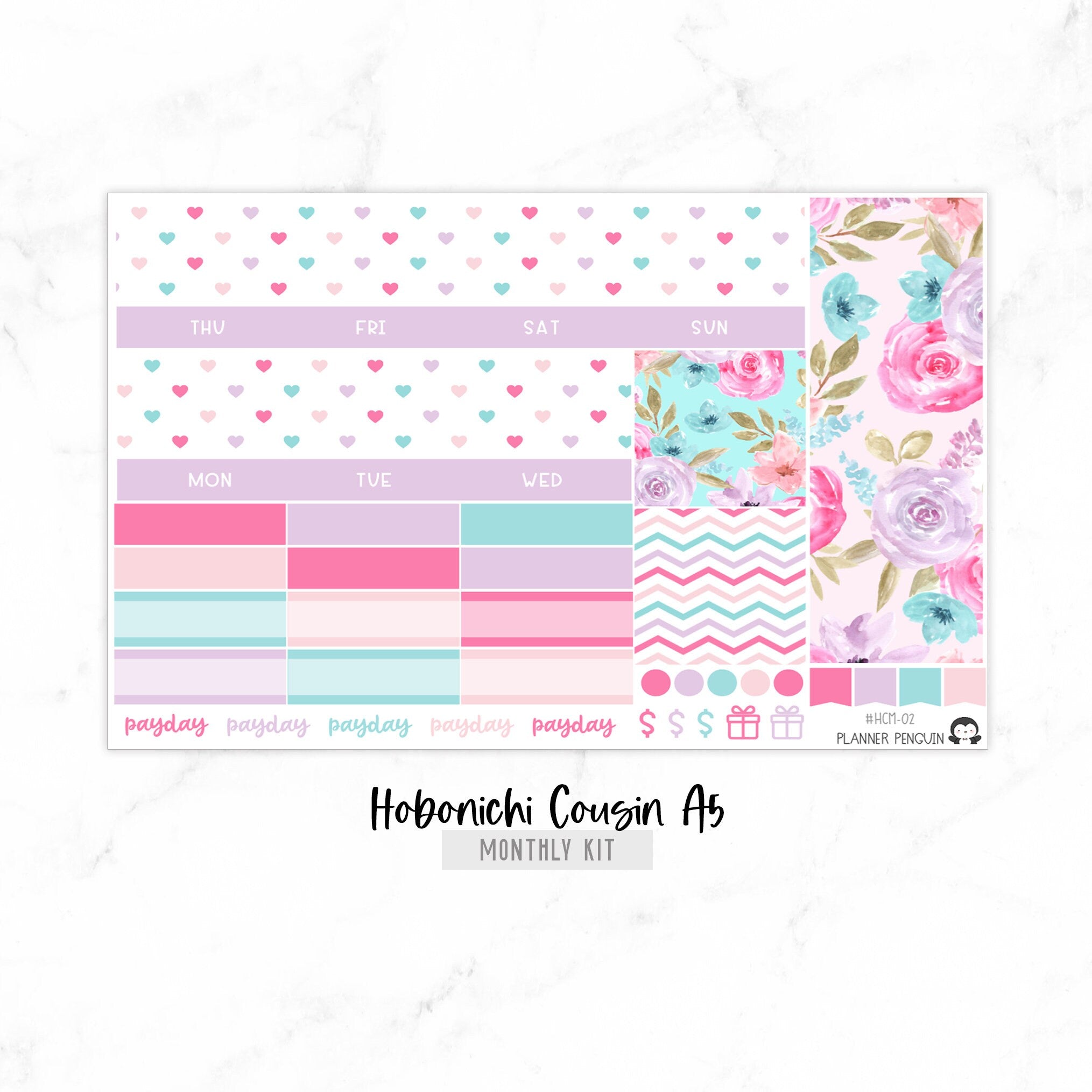Bliss Undated Hobonichi Monthly Kit