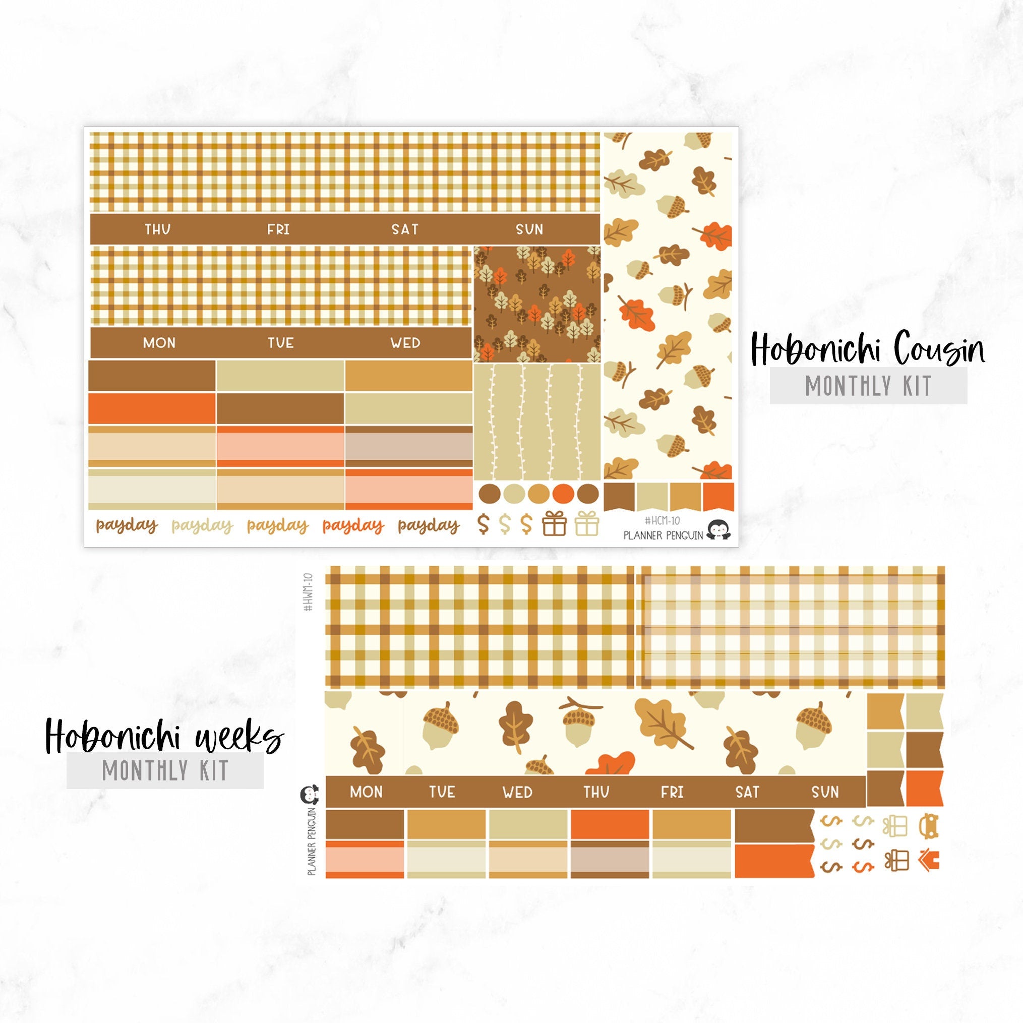Fall Undated Hobonichi Monthly Kit