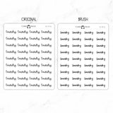 Laundry Script Stickers