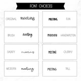 Meeting Script Stickers