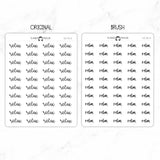 Relax Script Stickers