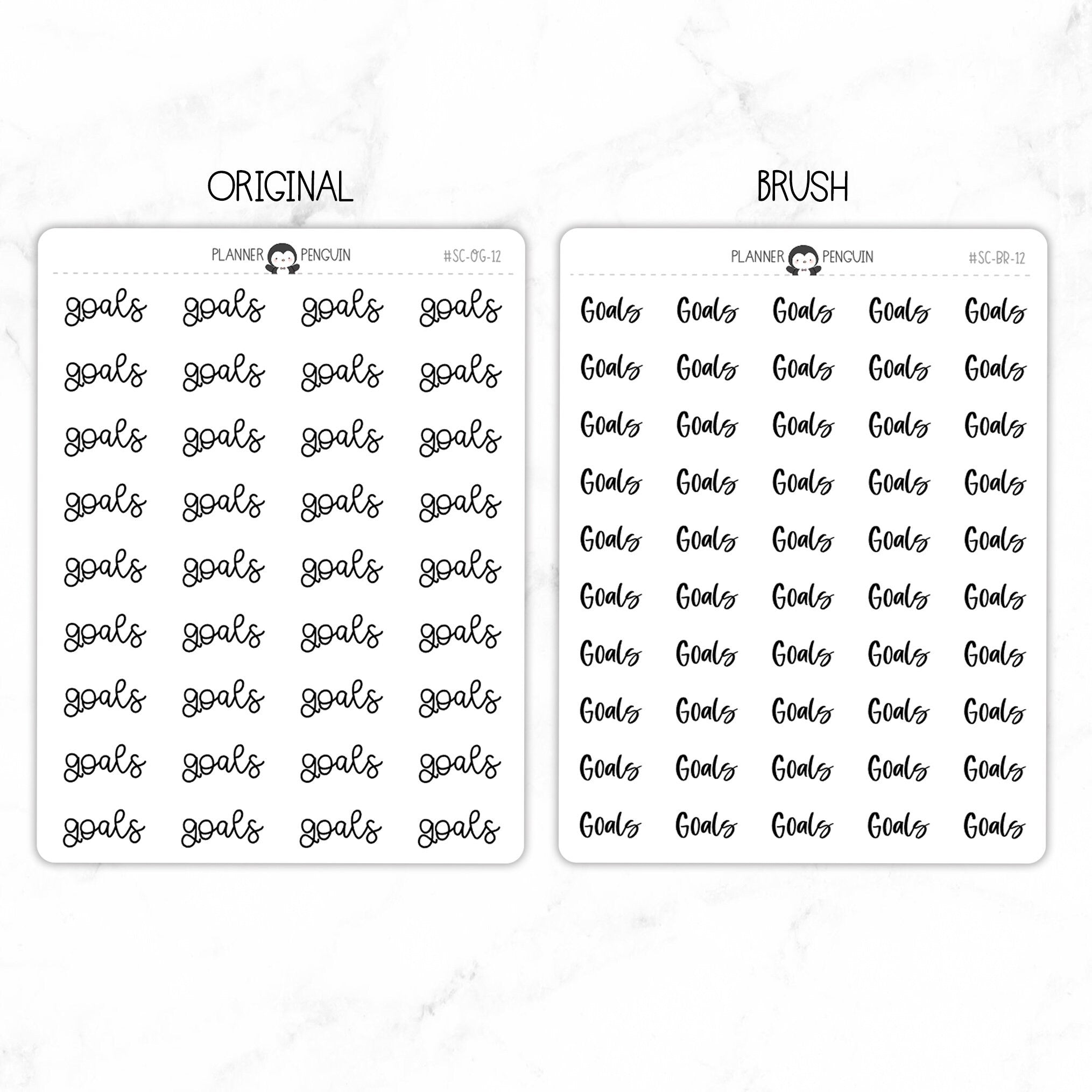 Goals Script Stickers