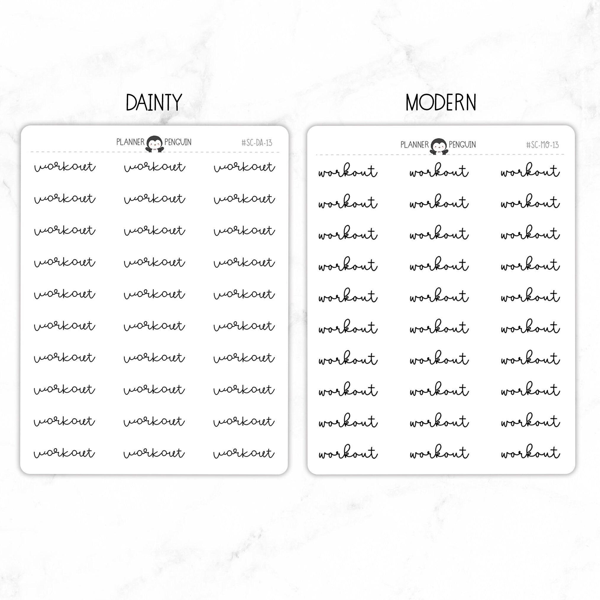 Workout Script Stickers