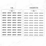 Workout Script Stickers