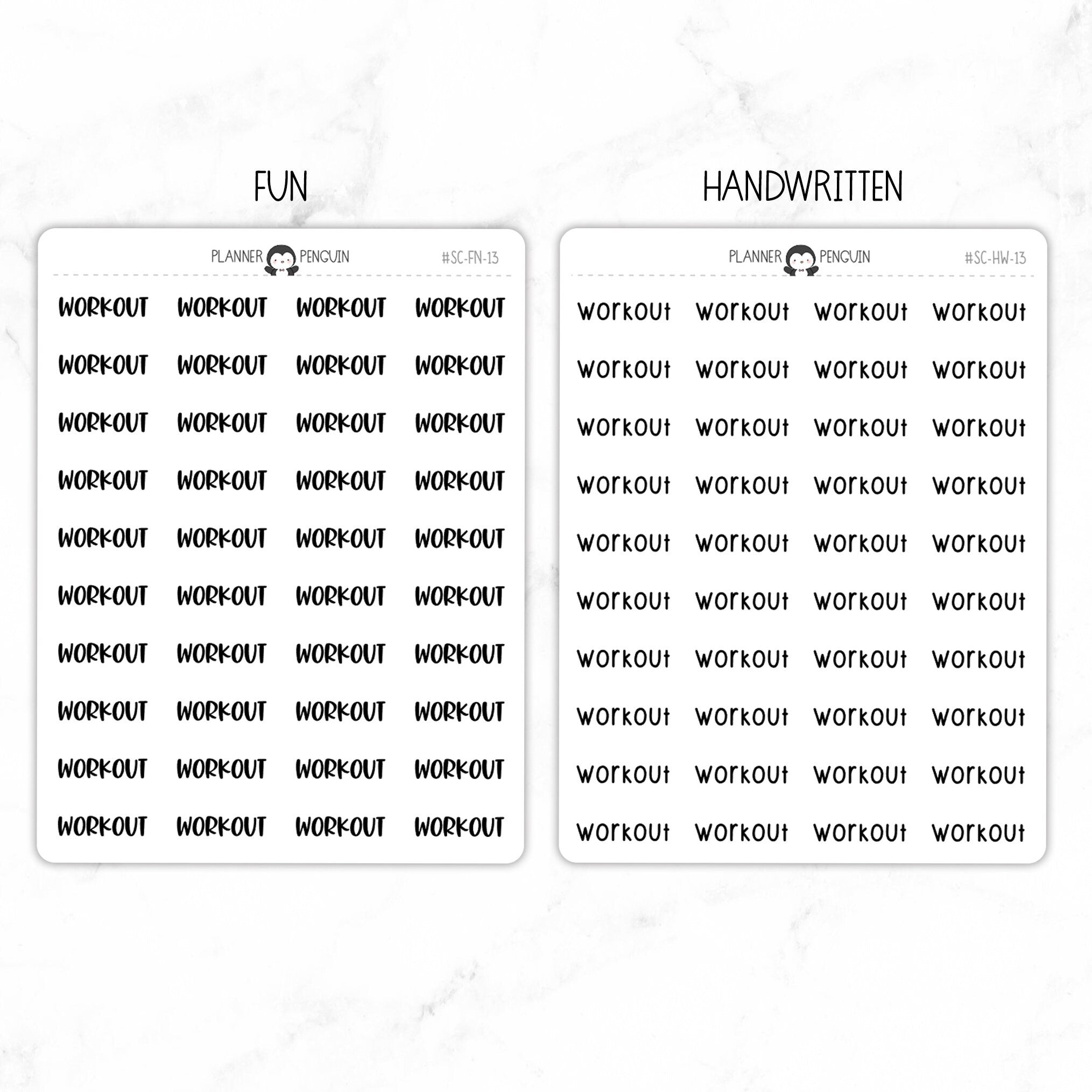 Workout Script Stickers