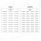 Meditate Script Stickers