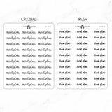 Meal Plan Script Stickers