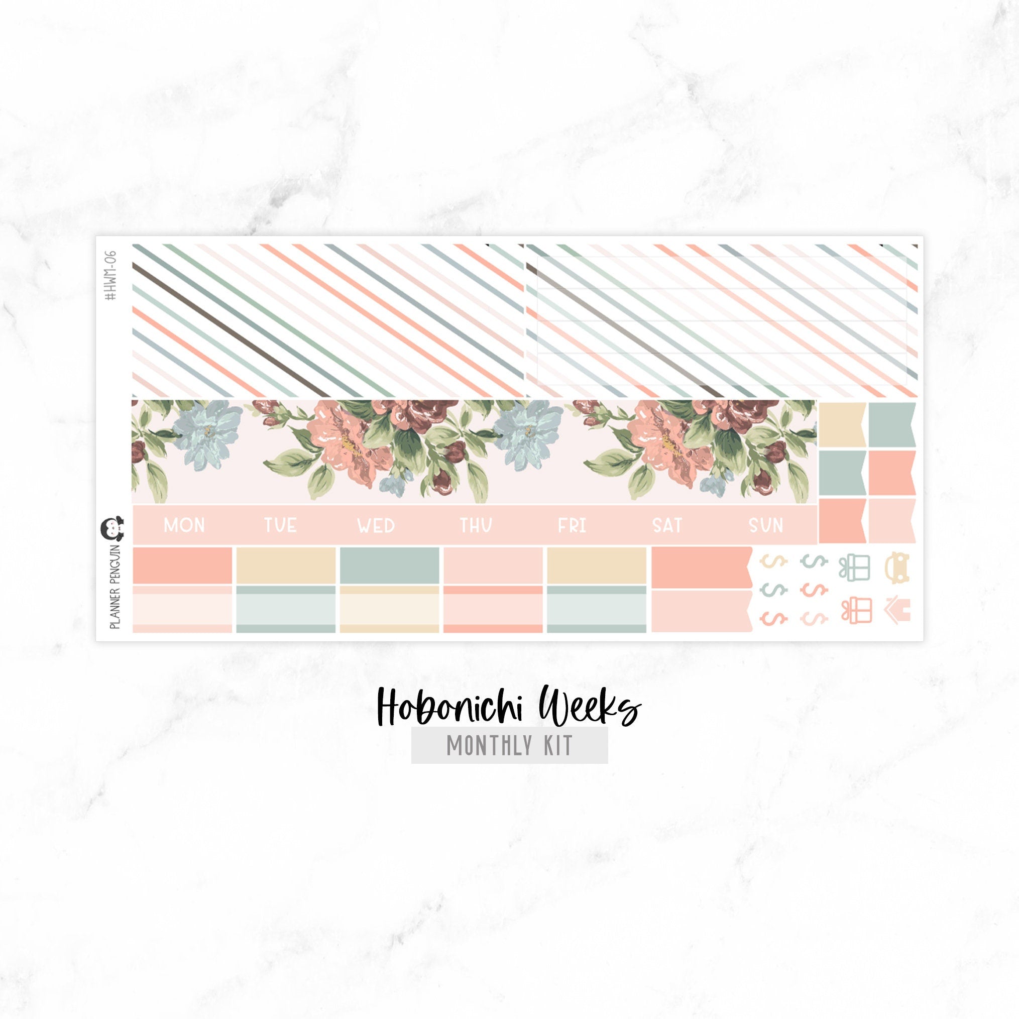 Rose Undated Hobonichi Monthly Kit