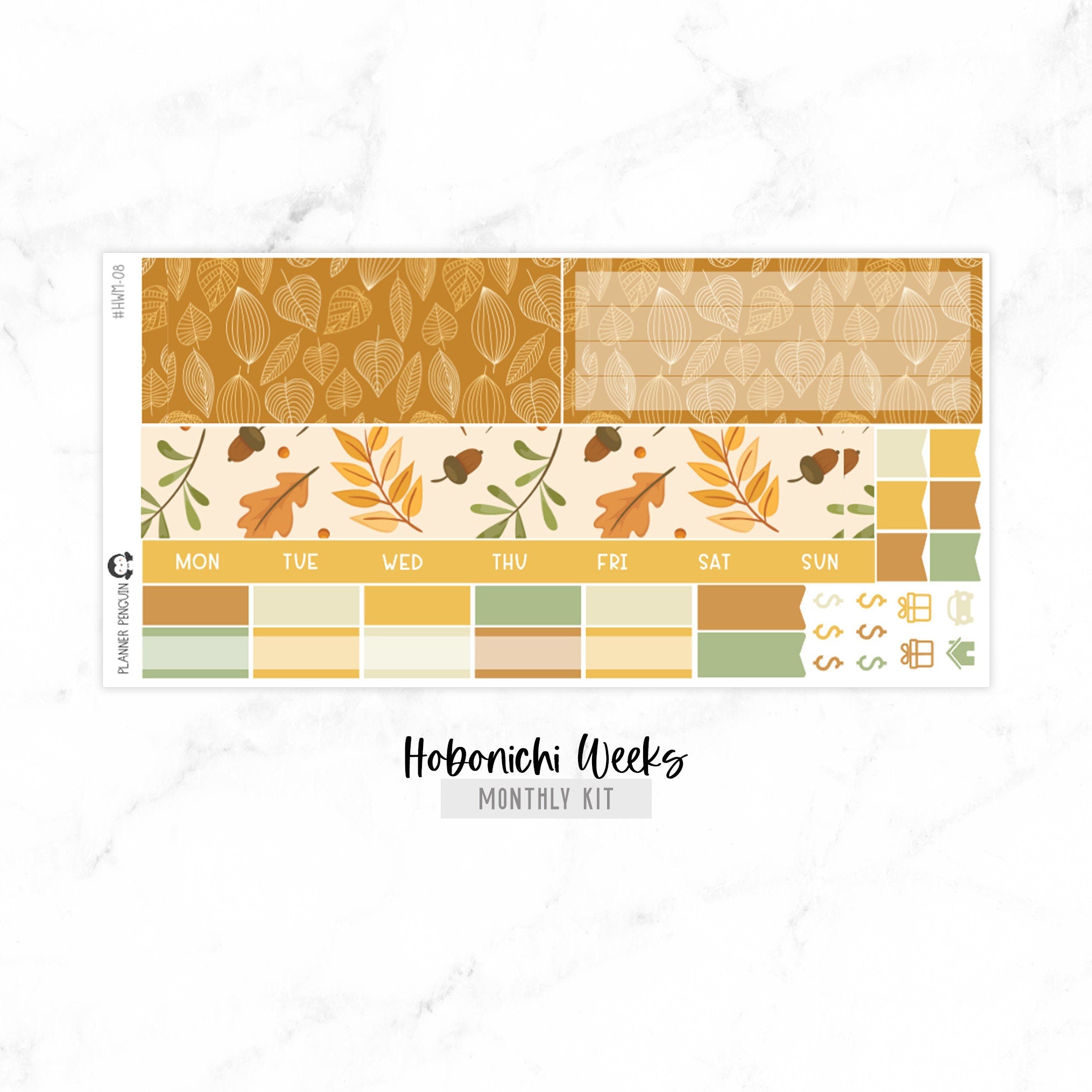 Autumn Breeze Undated Hobonichi Monthly Kit