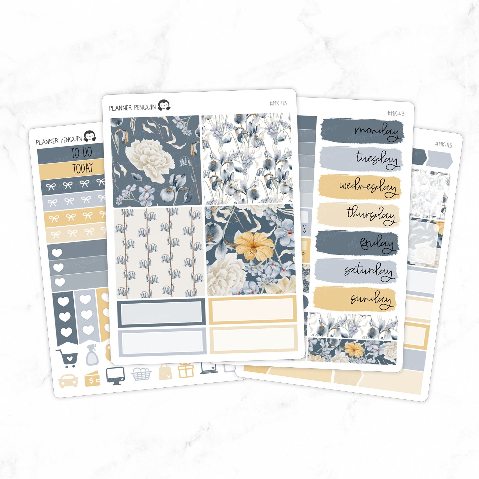 Winter Flowers Mini Weekly B6 Kit