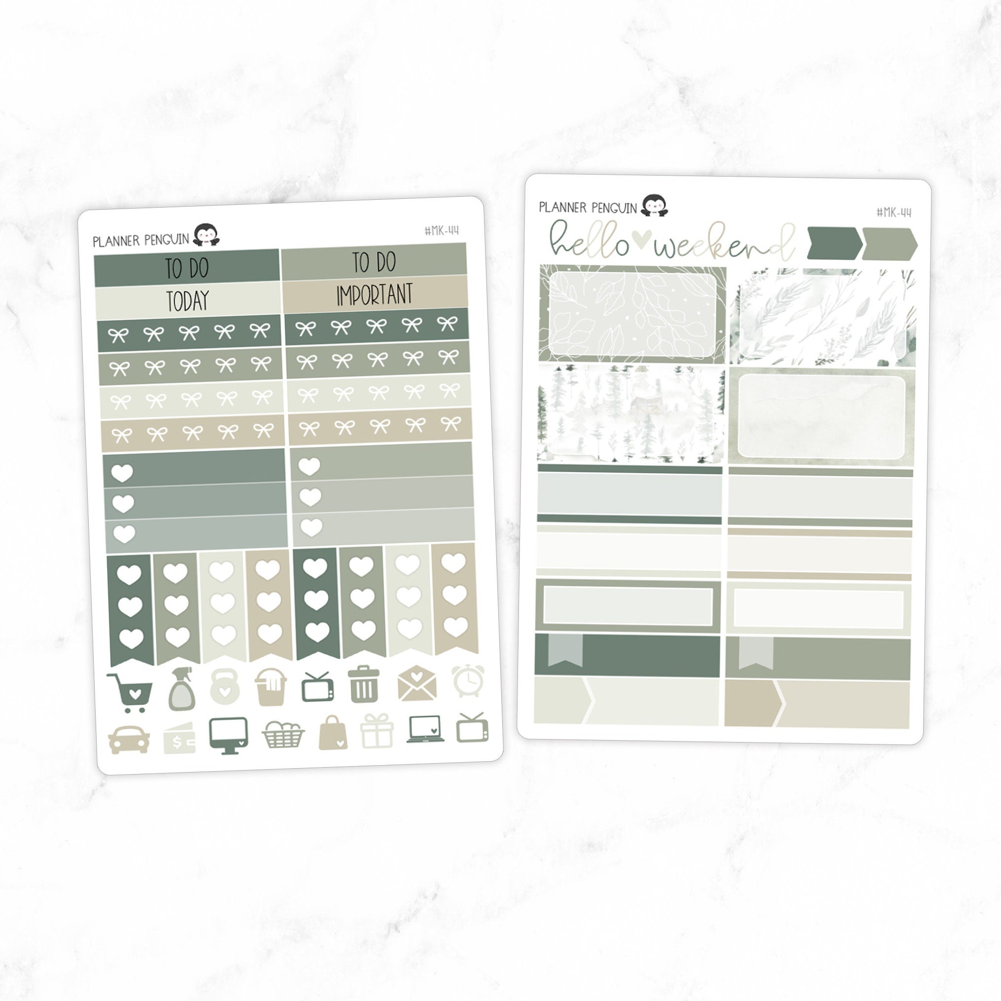 Winter Forest Mini Weekly B6 Kit