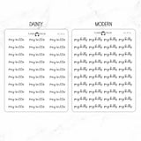 Pay Bills Script Stickers