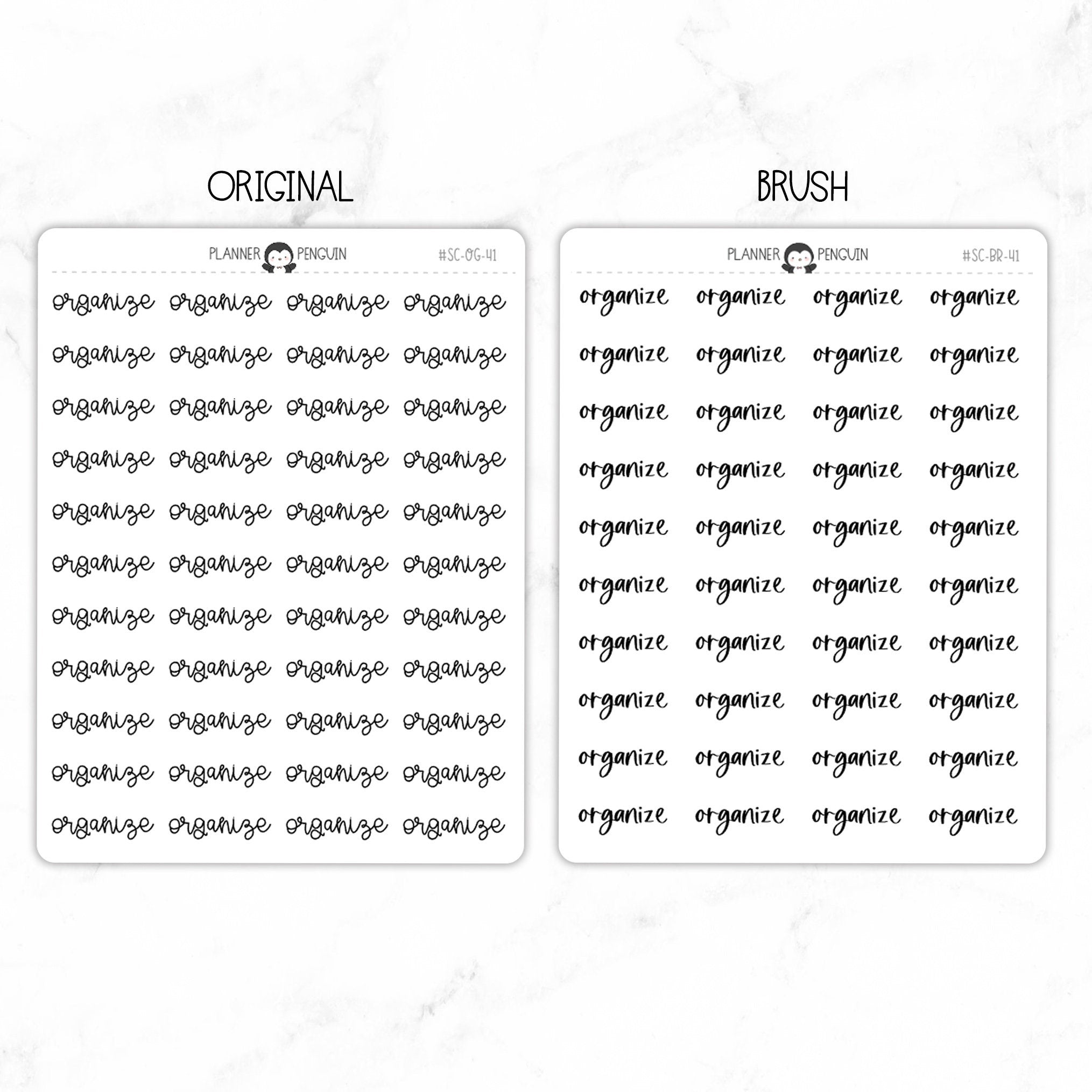 Organize Script Stickers
