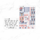 Frosty Rose Hobonichi Cousin A5 Weekly Sticker Kit// #HC-37