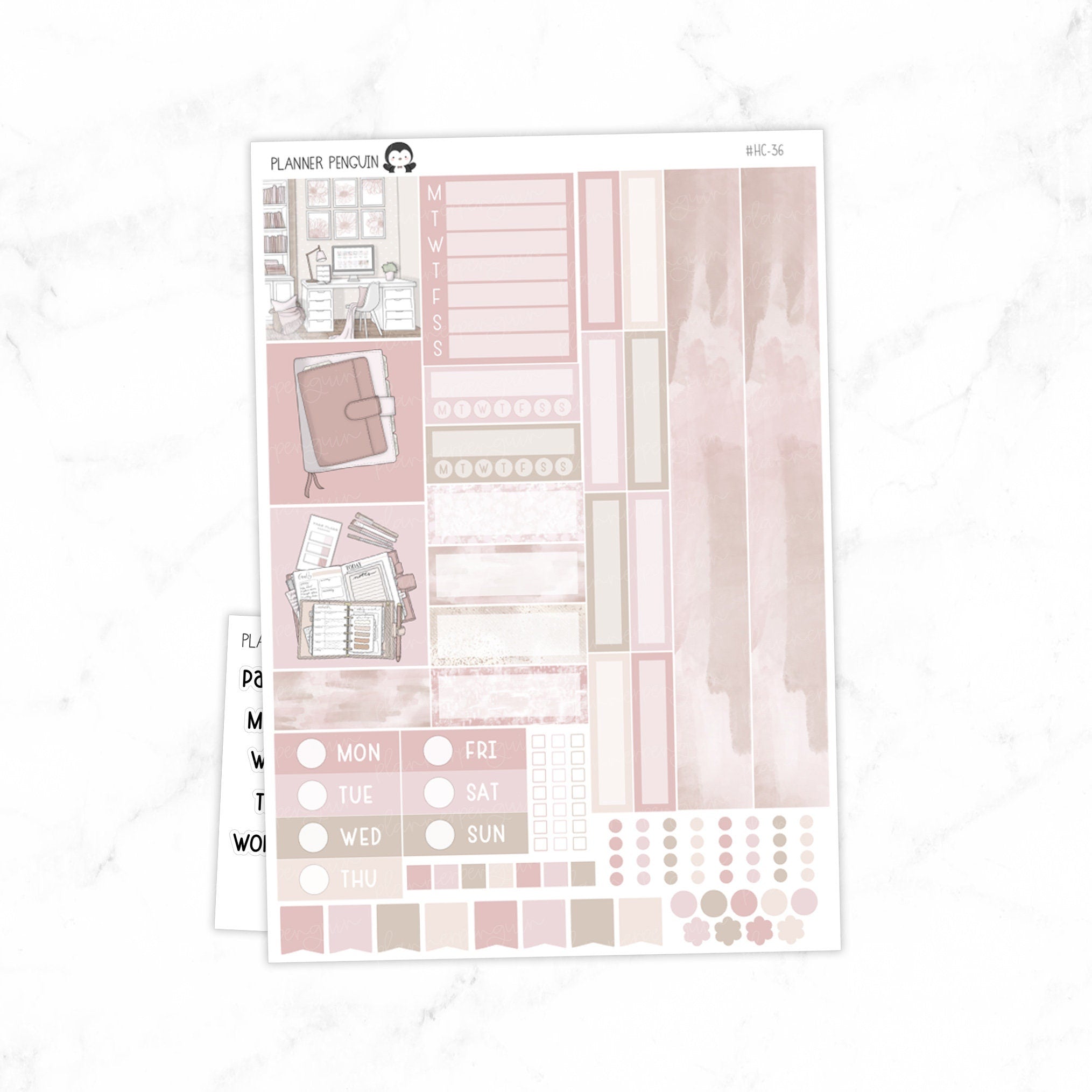 Boss Hobonichi Cousin A5 Weekly Sticker Kit// #HC-36