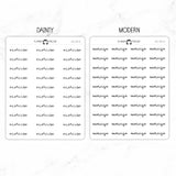 Exercise Script Stickers
