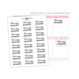 Therapy Appointment Typography stickers