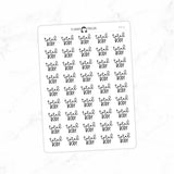 Total Body Fitness Typography stickers